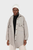 Black wool mock neck knit tee_6