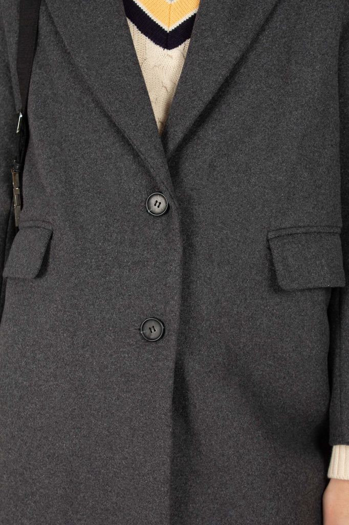 Charcoal grey single breasted wool coat_7