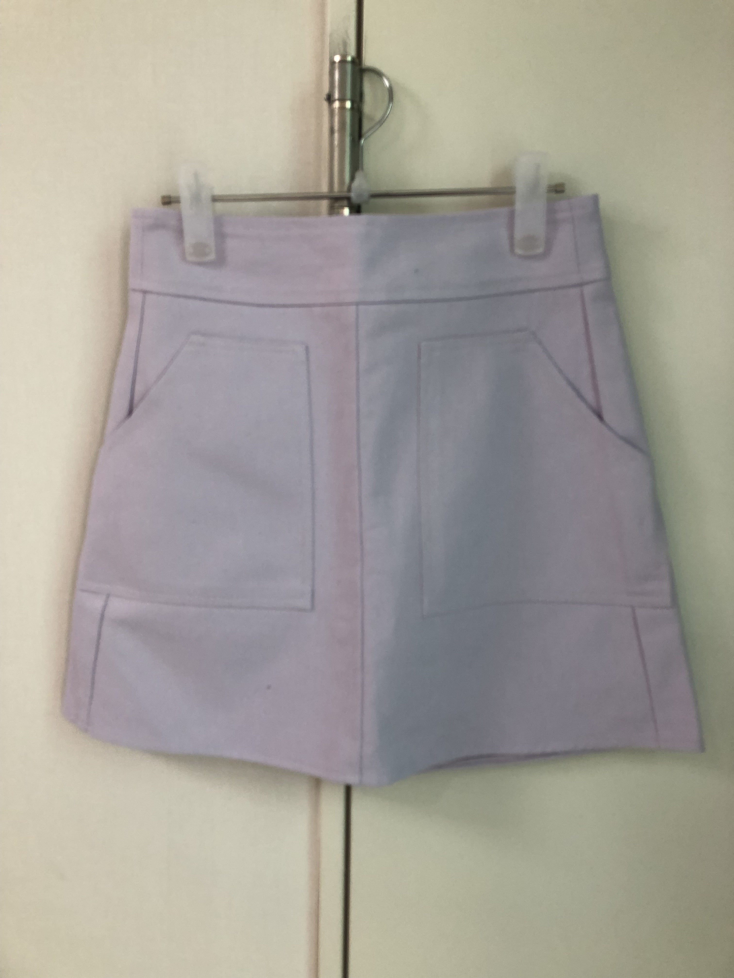 Lilac patch pocket mini skirt_1