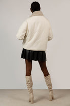 Ivory faux fur large pocket reversible coat_7