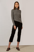 Pale grey ribbed wool blend turtleneck_3