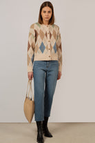 Ivory and khaki argyle cardigan_3