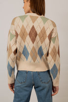 Ivory and khaki argyle cardigan_8