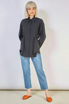 Black long tailored shirt_3