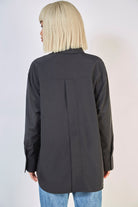 Black long tailored shirt_2