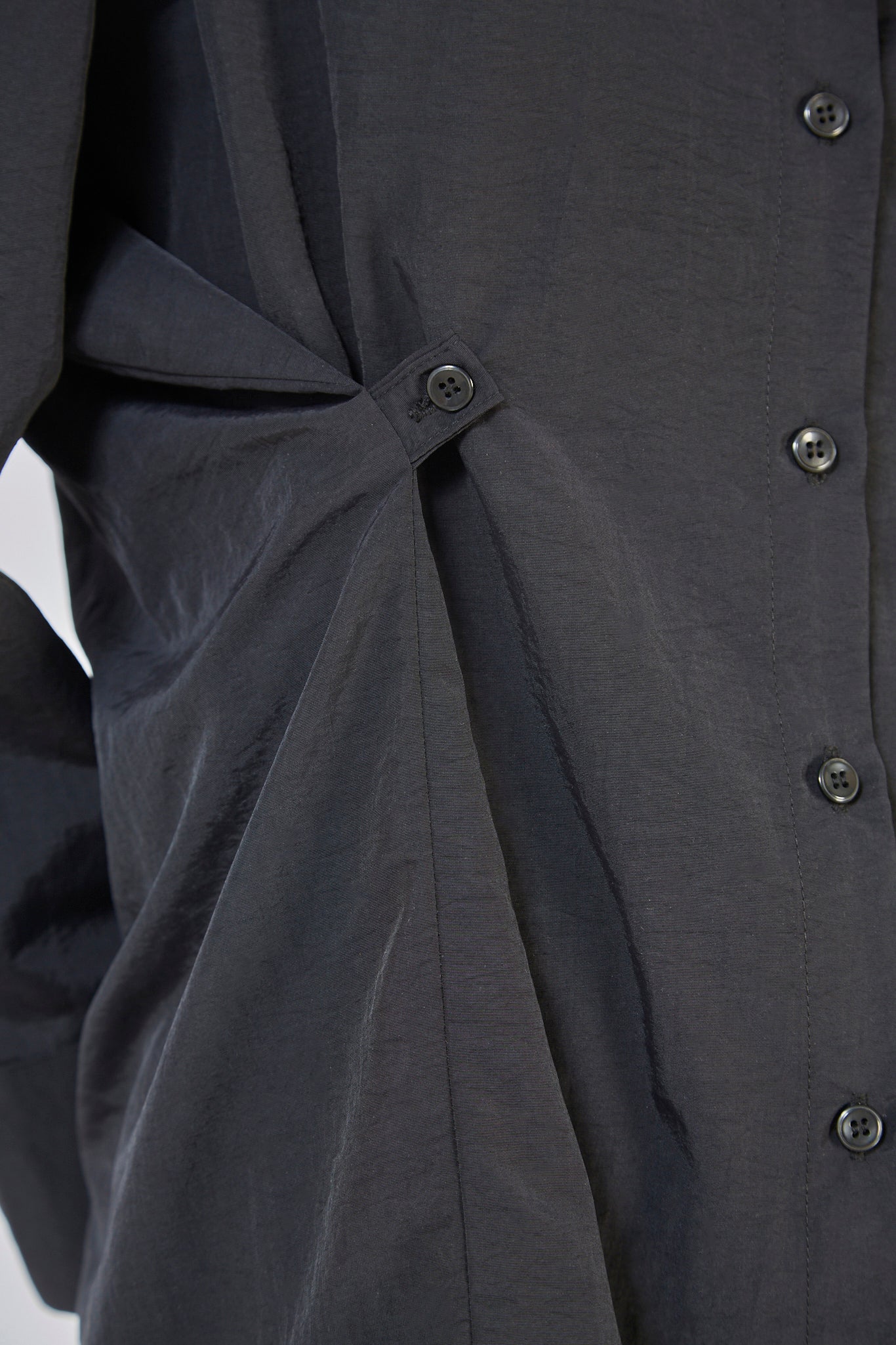 Black long tailored shirt_8