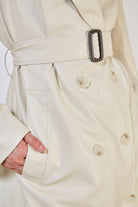 Ivory vegan leather trench coat_9
