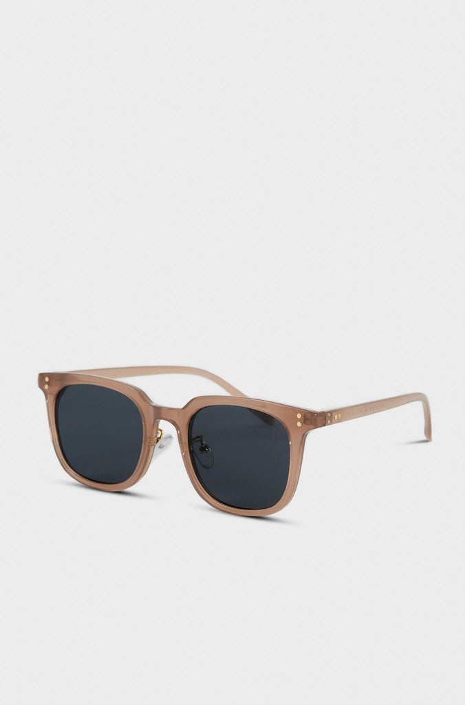 Beige and blue classic rectangle sunglasses_1