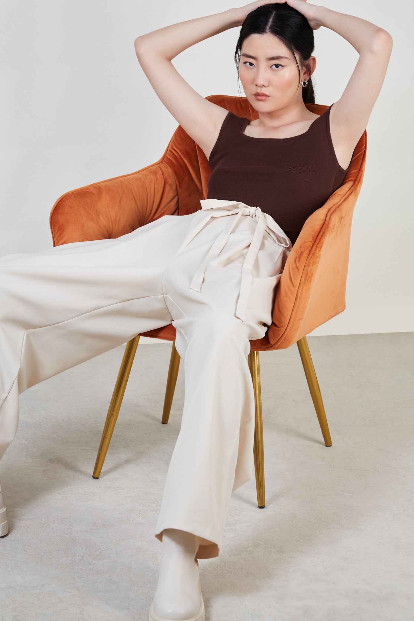 Ivory tie waist trousers_2