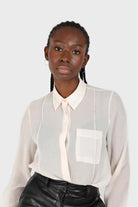 Pale pink sheer pocket shirt blouse_1