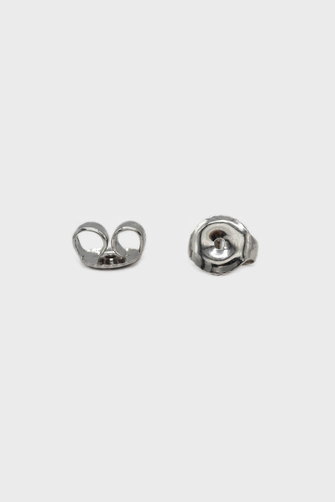 Silver thick hoop glossy earrings - 15mm_4