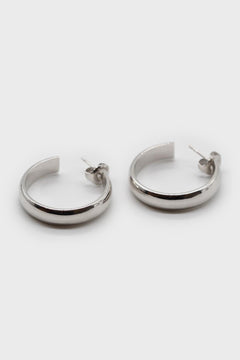 Example: thick hoop glossy earrings 25mm