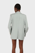 Mint soft oversized linen blazer_3