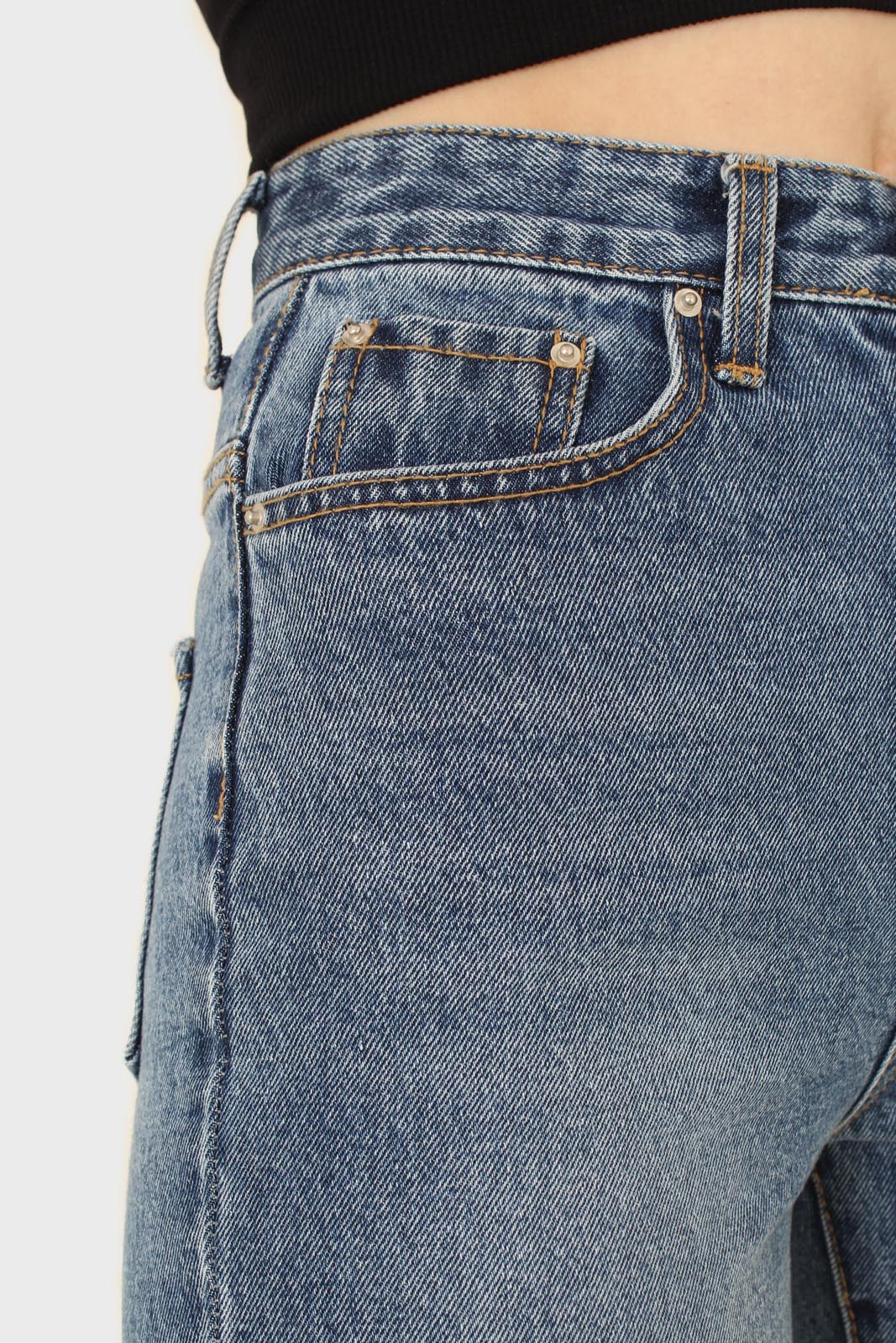 Mid blue slit boyfriend jeans - 770_6