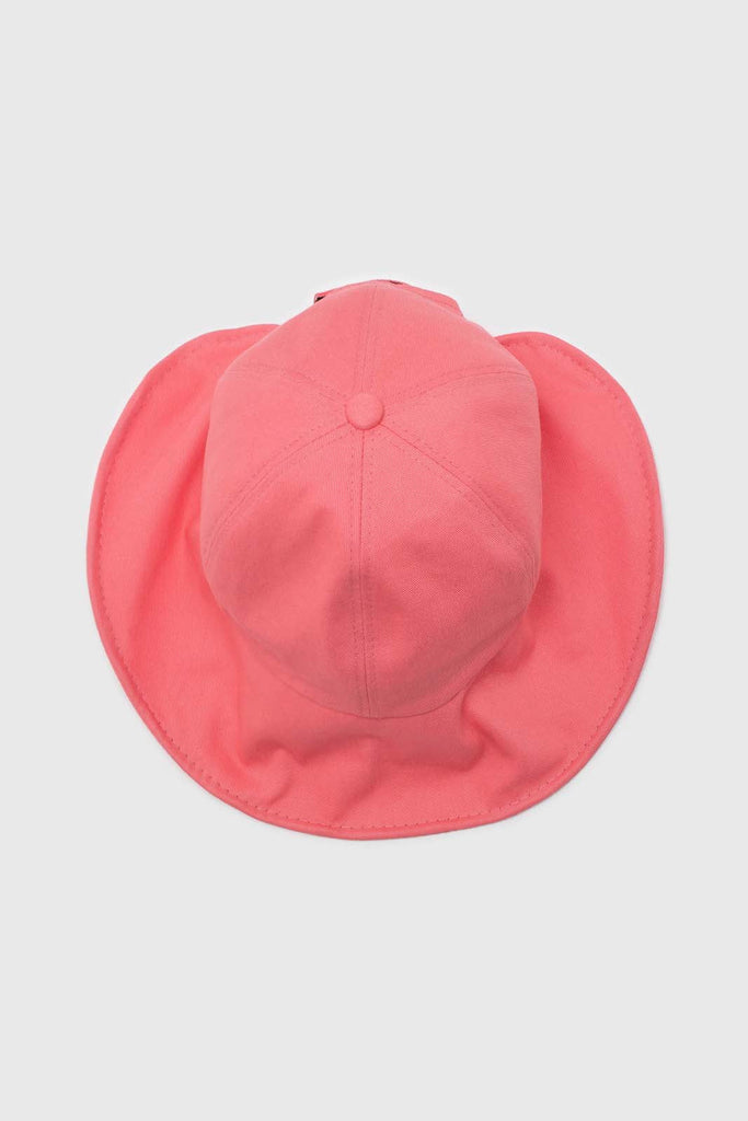 Pink velcro cotton bucket hat_3