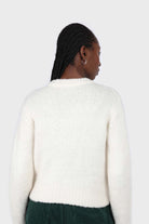 Ivory brush textured crew neck jumper_9