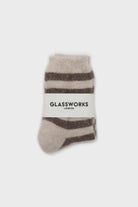 Oatmeal and brown striped angora socks_2