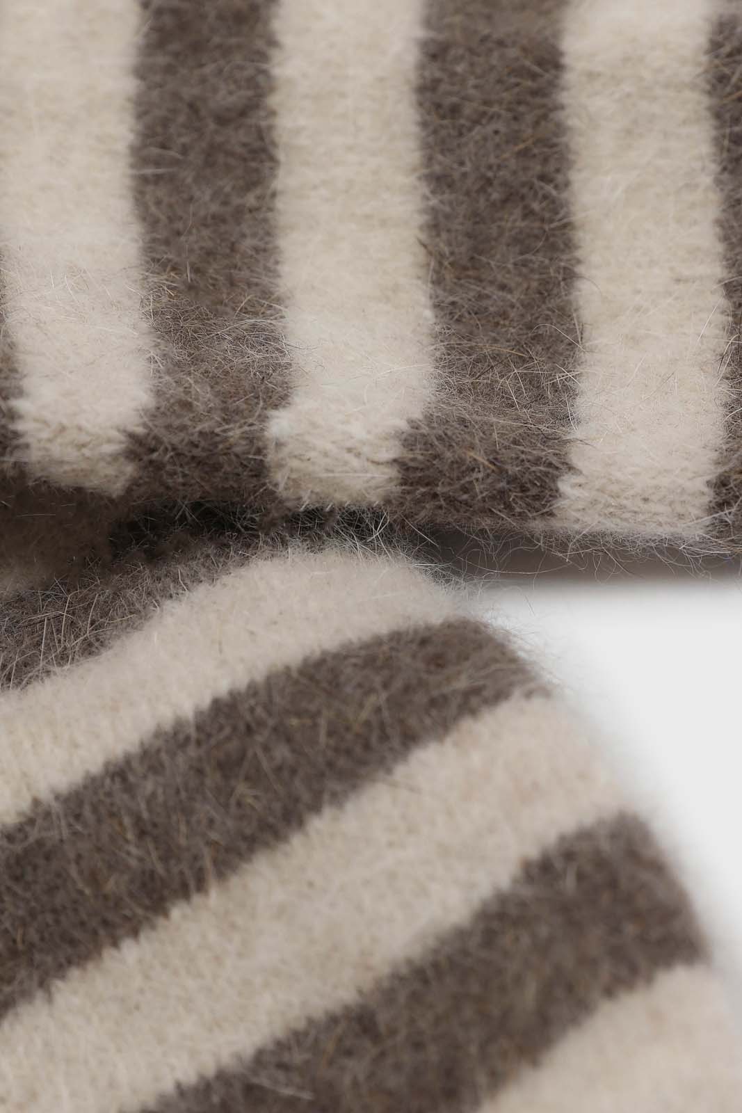 Oatmeal and brown striped angora socks_4