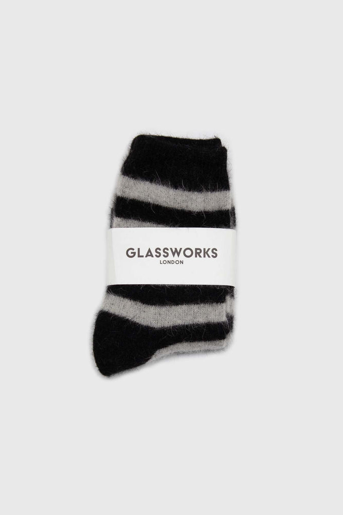 Black and grey striped angora socks_2