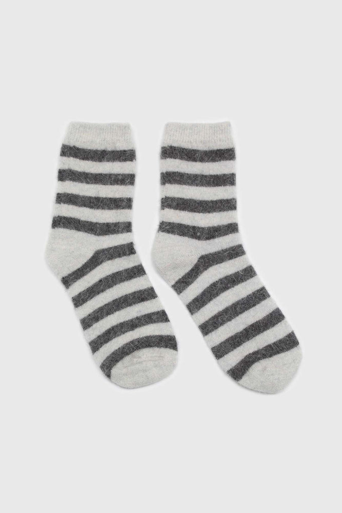 Ivory and grey striped angora socks_4