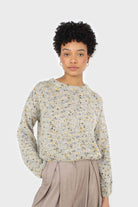 Grey and khaki rainbow crew neck jumper_1