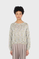 Grey and khaki rainbow crew neck jumper_10