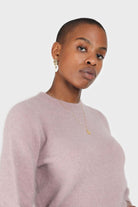 Cocoa balloon sleeve angora jumper_1