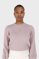 Cocoa balloon sleeve angora jumper_2