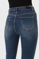 Washed blue boot cut jeans - 3263_2
