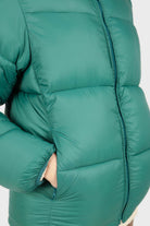 Teal thick classic puffer jacket_5