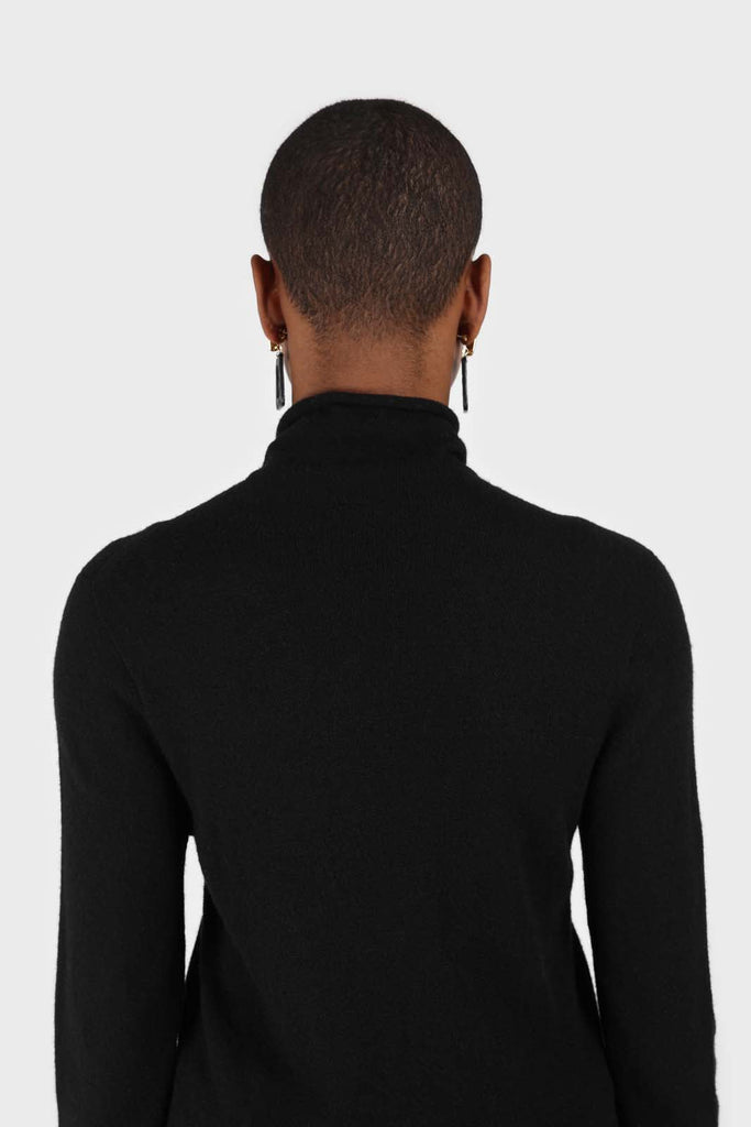 Black cashmere-wool blend light weight turtleneck_3