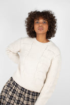 Ivory textured alpaca soft jumper_1