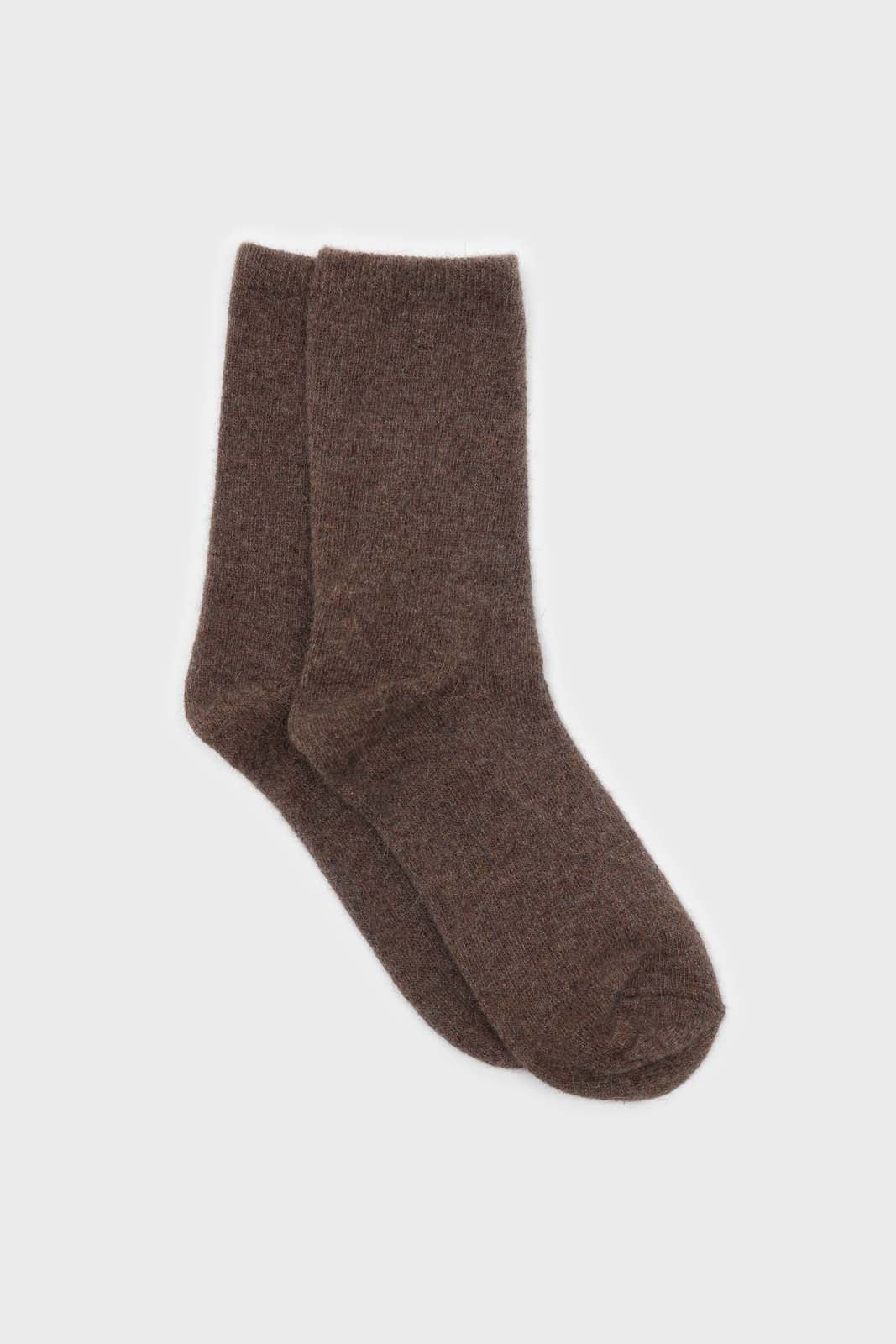 smooth wool long socks