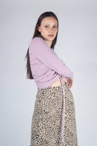 Lilac pull front long sleeve jersey top_14