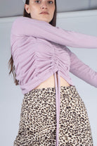 Lilac pull front long sleeve jersey top_9