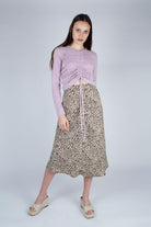 Lilac pull front long sleeve jersey top_16