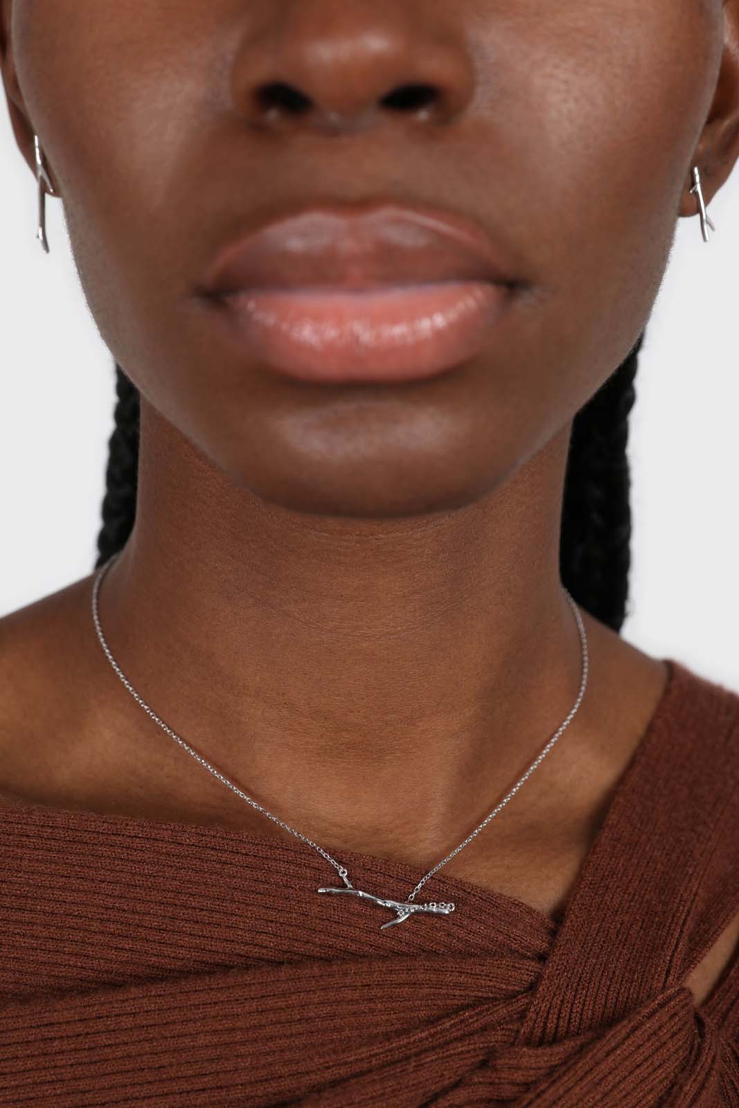 Charm necklace - Silver twig_3