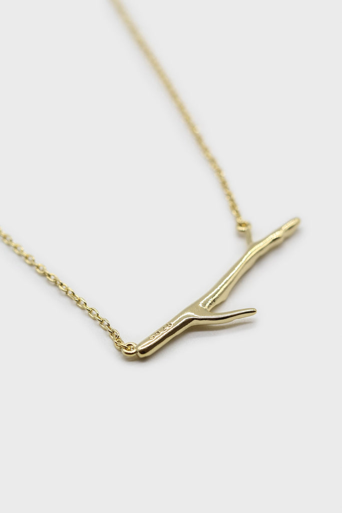 Charm necklace - Gold twig_1