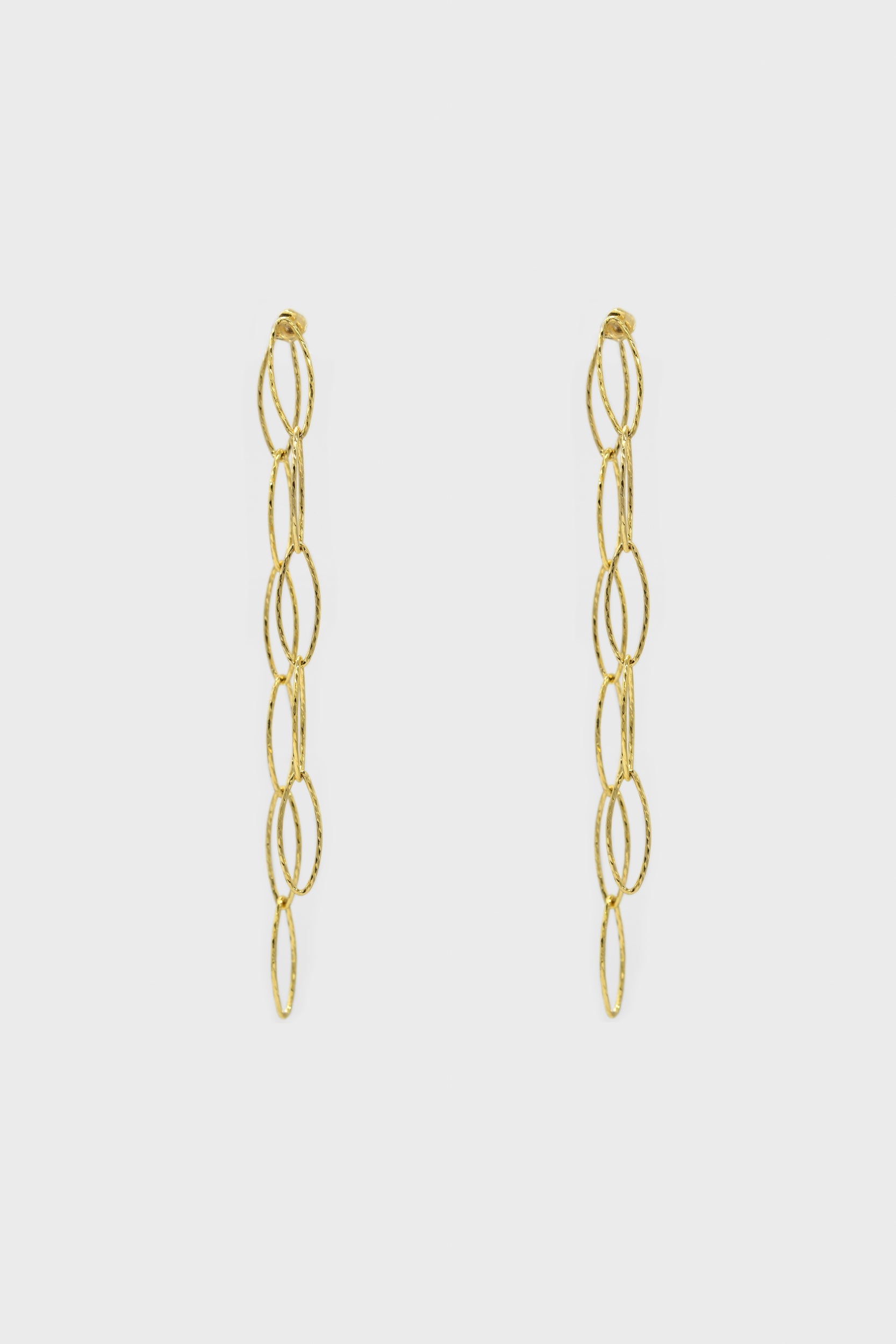 Gold chain links drop earrings_2