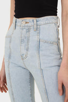 Light blue loose fit panel jeans_2