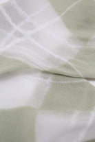 Green and white argyle cotton socks_2