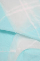 Turquoise and white argyle cotton socks_2