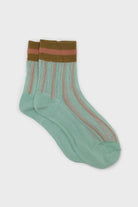 Stripe hem socks- Set of 3