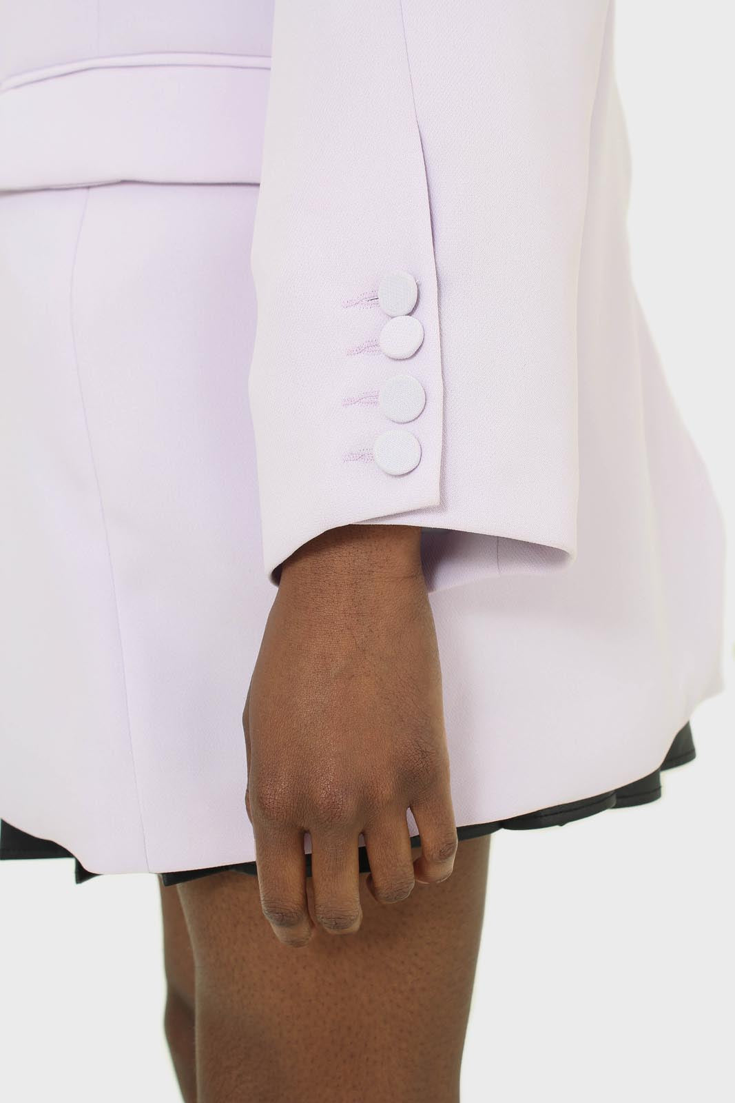 Lilac multi-button oversized belted blazer_3