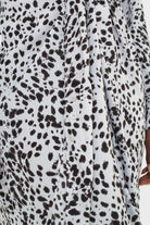 Light blue animal print cross over waist maxi dress_8