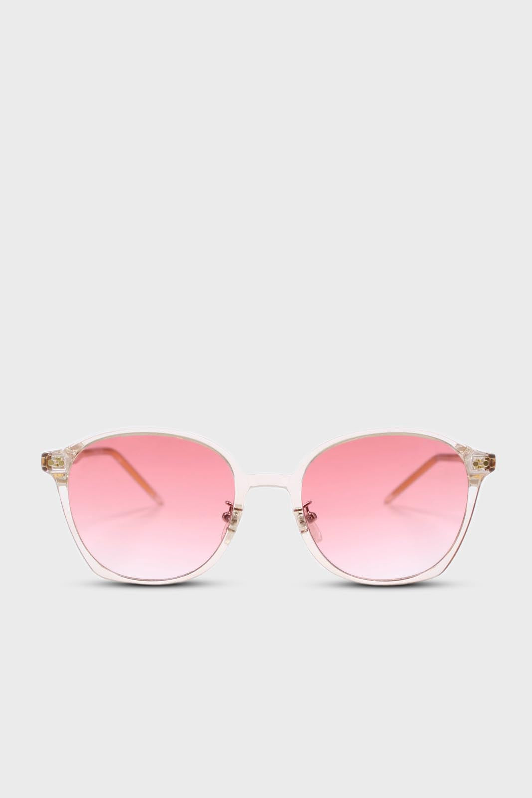 Pink perspex frame classic sunglasses_1