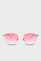 Pink perspex frame classic sunglasses_1