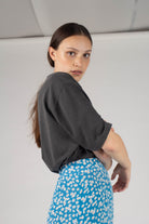 Charcoal loose fit t-shirt - set_2