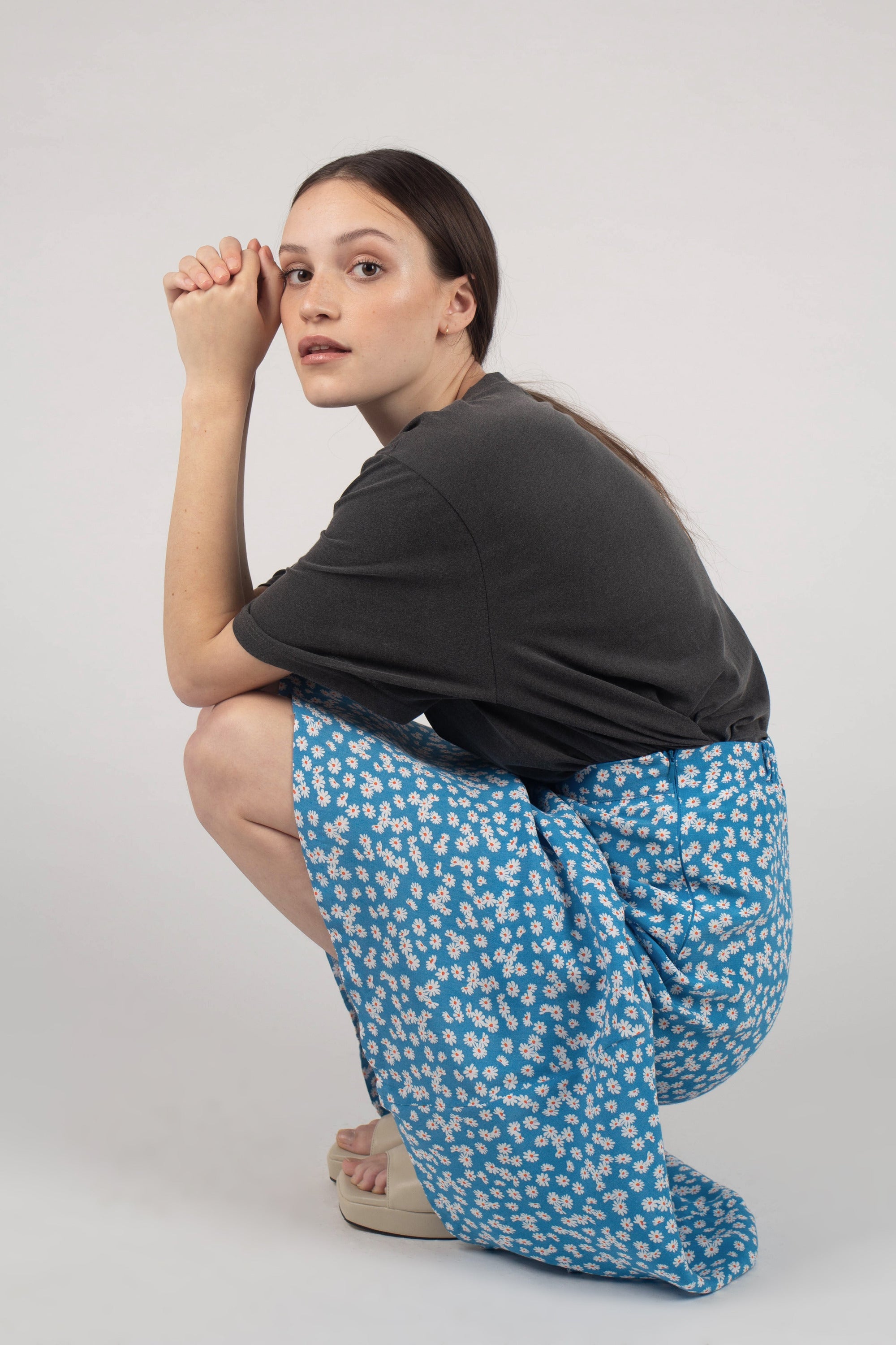 Charcoal loose fit t-shirt - set_3