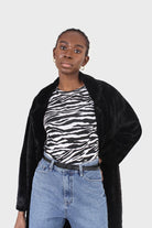 White and black zebra print tee_6